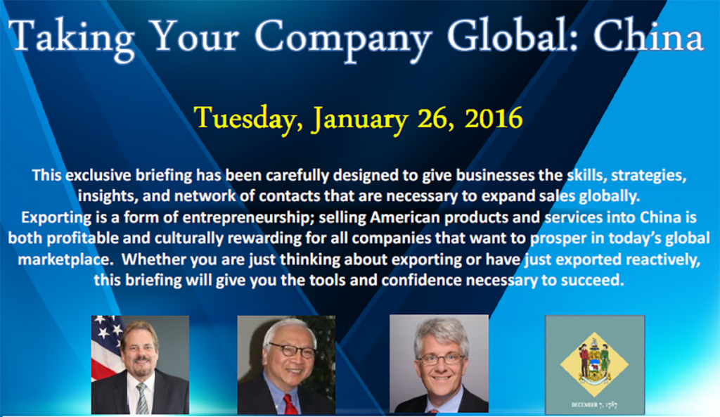 Taking your company global: China, expand to China, export to China, selling American products in China, begin exporting to China