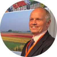 Joost van Dam, Delaware's trade rep in the Netherlands