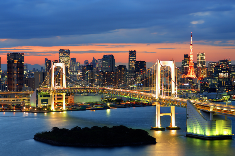 Tokyo at sunset